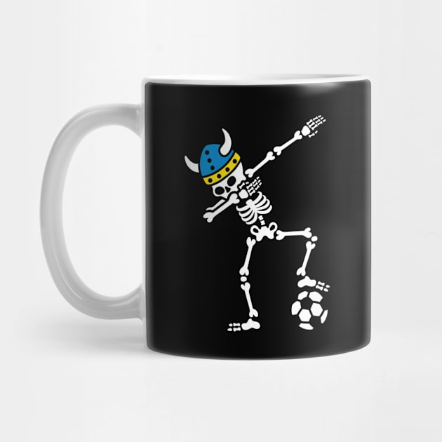 Sweden dab dabbing skeleton soccer football by LaundryFactory